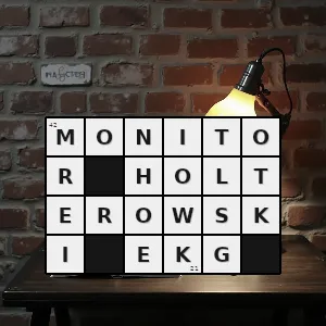 Hasło krzyżówkowe urządzenie rejestrujące pracę serca ekg w sposób ciągły przez 24 godziny na dobę w celu późniejszej szczegółowej często komputerowej analizy - monitor holterowski ekg – rozwiązanie, synonimy, podpowiedzi i definicje krzyżówkowe